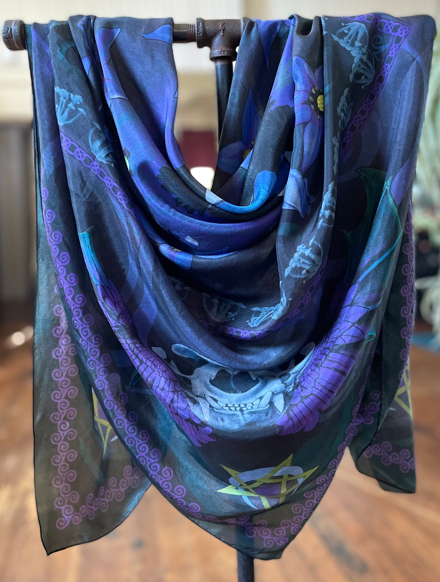 Night Creature Pure Silk Scarf